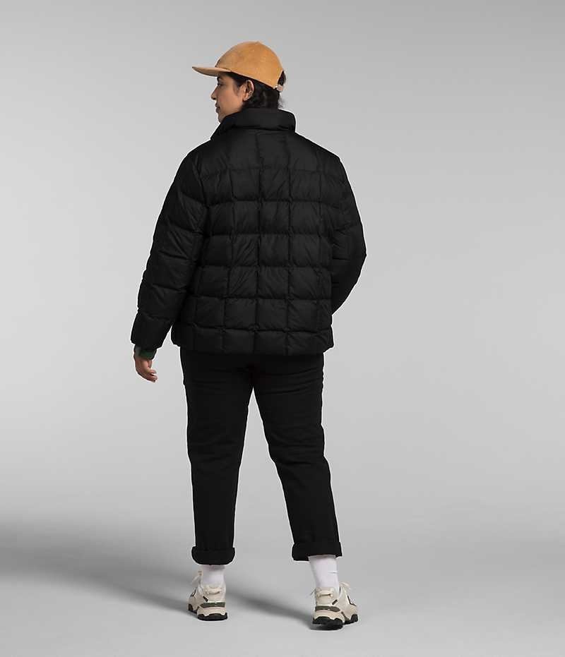 Μπουφαν Πουπουλενια γυναικεια The North Face Plus Lhotse Reversible μαυρα | GR LBPFVJD