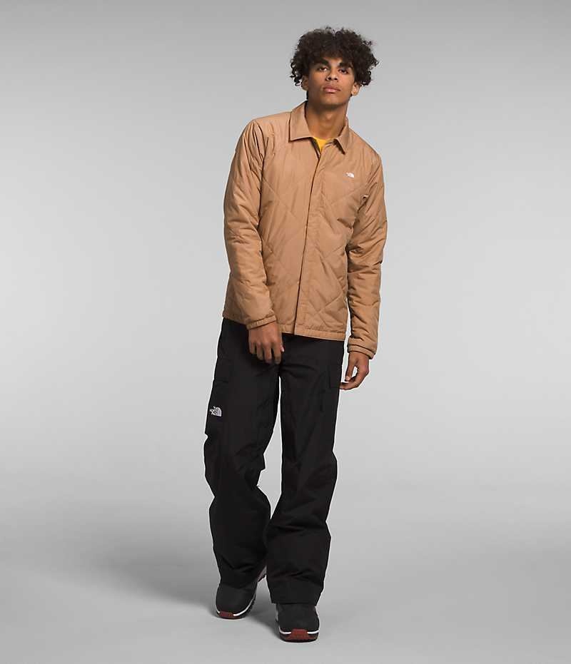 Μπουφάν Με Μόνωση ανδρικα The North Face Afterburner Flannel Χακί | ATHENS VYJKRMG