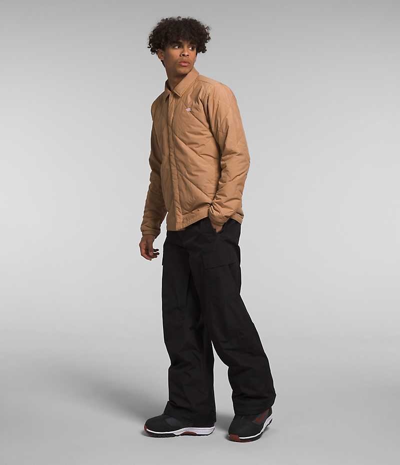 Μπουφάν Με Μόνωση ανδρικα The North Face Afterburner Flannel Χακί | ATHENS VYJKRMG