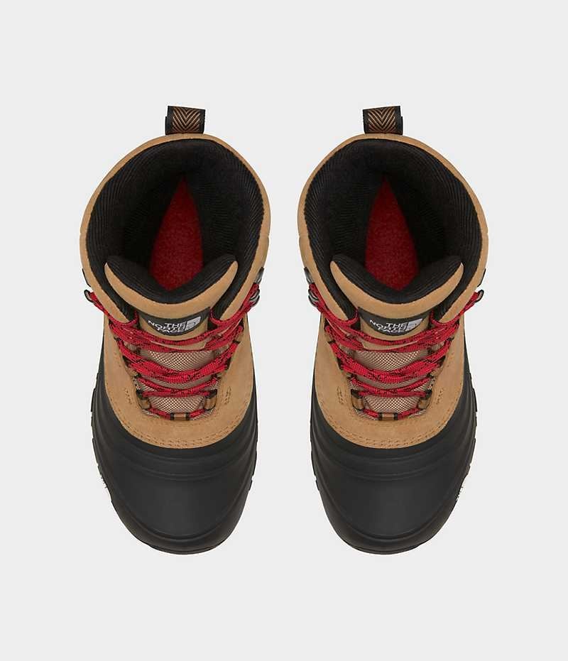 Μποτακια Χειμωνιατικα για αγορια The North Face Chilkat V δαντελα αδιαβροχα καφε | ATHENS SFIUOAM
