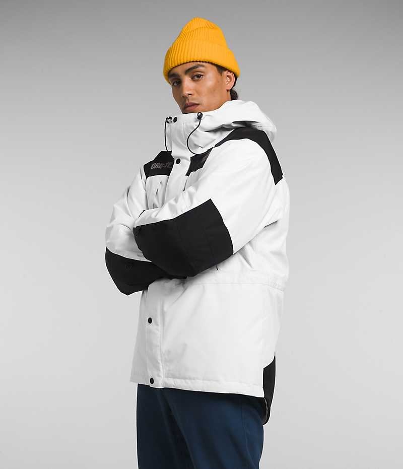 Μπουφάν Με Μόνωση ανδρικα The North Face GTX Mountain Guide ασπρα μαυρα | GR OWAJIZD