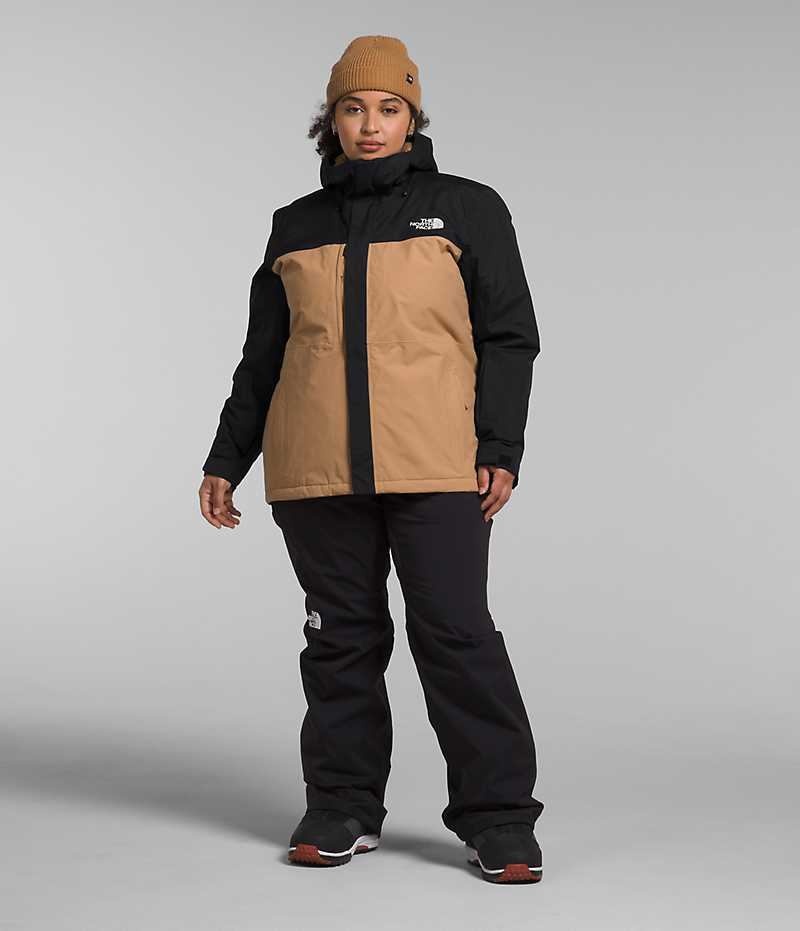 Μπουφάν Με Μόνωση γυναικεια The North Face Plus Freedom Χακί μαυρα | GREECE QPDOZEG