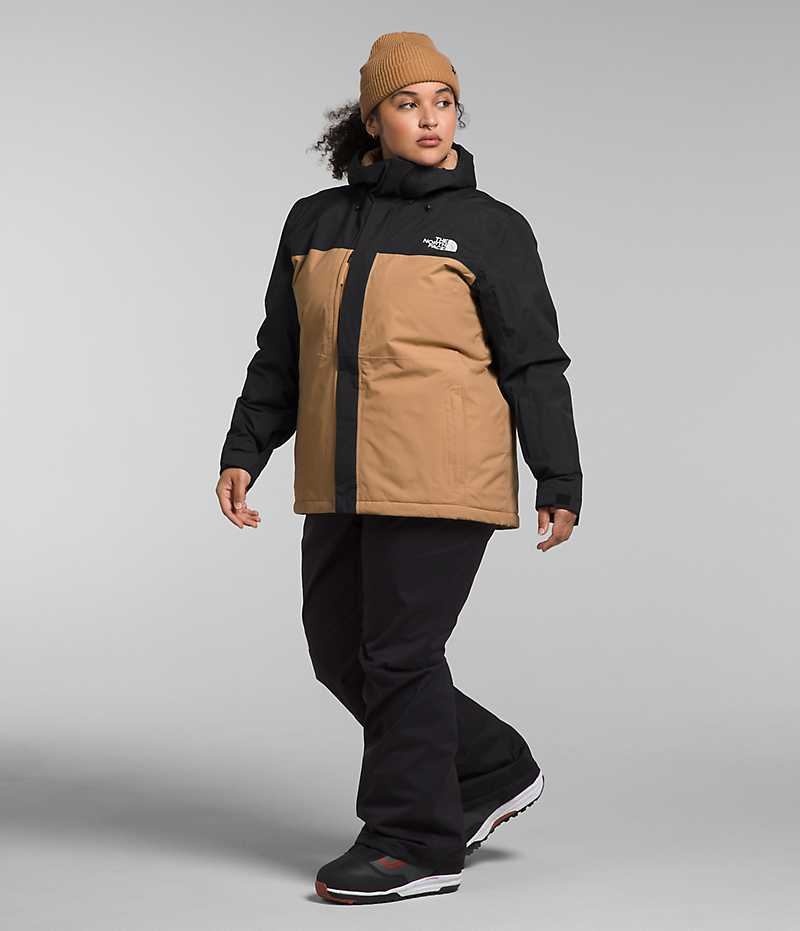 Μπουφάν Με Μόνωση γυναικεια The North Face Plus Freedom Χακί μαυρα | GREECE QPDOZEG